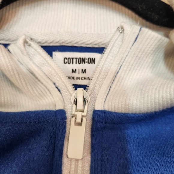 Women's Cotton On Full Zip Varsity Style Sweatshirt Size Medium - Picture 3 of 5